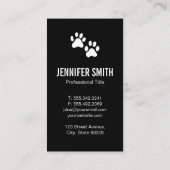 Stierhund Visitenkarte (Rückseite)