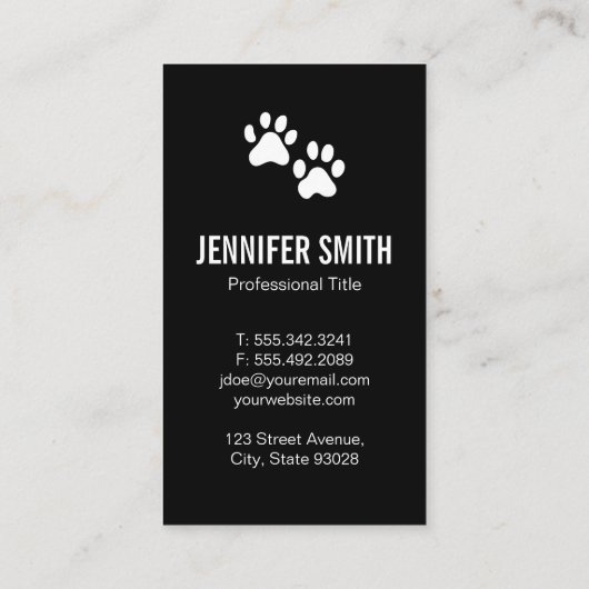 Stierhund Visitenkarte (Rückseite)