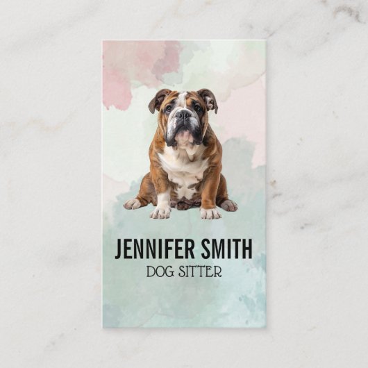 Stierhund Visitenkarte (Vorderseite)