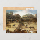 Stierkampf in einem geteilten Ring Francisco José  Postkarte (Vorne/Hinten)