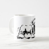 Stierkampf Kaffeetasse (Vorderseite Links)
