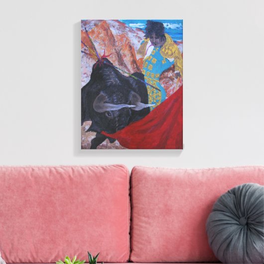 Stierkampf Leinwanddruck (Insitu (Wohnzimmer))