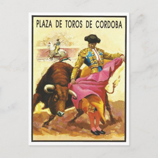 Stierkampf, Plaza del Toros, Cordoba, Spanien Postkarte (Vorderseite)