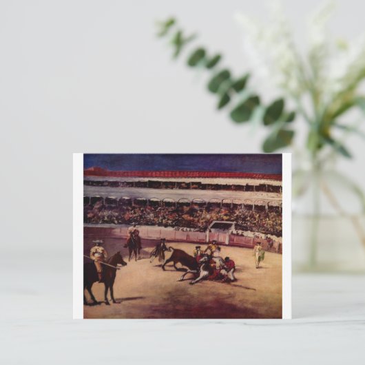 Stierkampf Postkarte (Stehend Vorderseite)