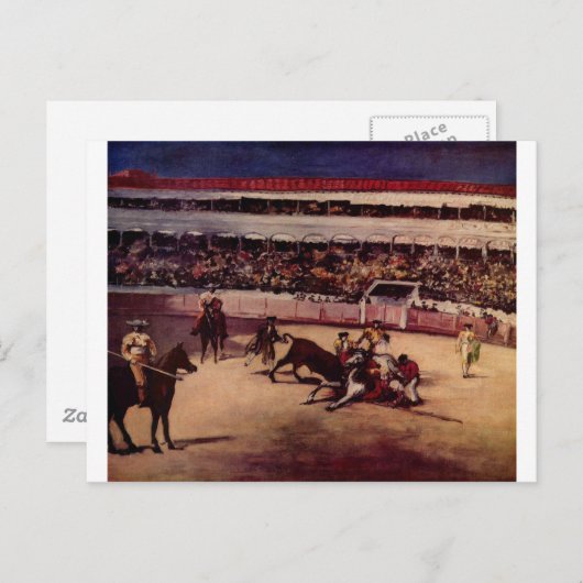 Stierkampf Postkarte (Vorne/Hinten)