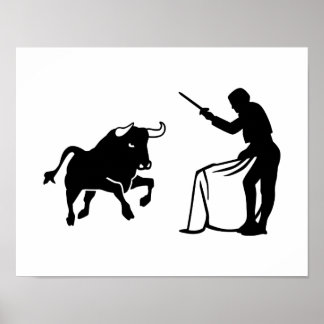 Stierkampf von Matador Poster