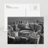 Stierkampfarena in Màlaga, Spanien Postkarte (Vorne/Hinten)