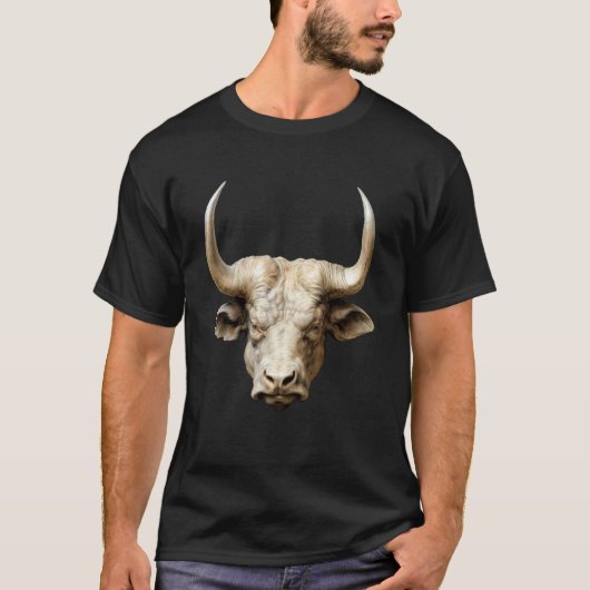 Stierkopf Börse T-Shirt (Vorderseite)