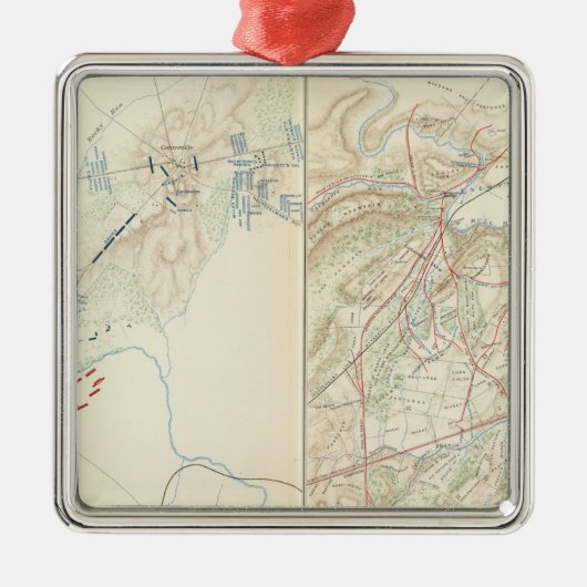 Stierlauf, Manassas Silbernes Ornament (Vorne)