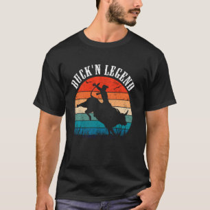 Stierreiten, Bucking-Legende, Vintage-Cowboy-Weste T-Shirt