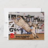 Stierreiten laden ein einladung (Vorderseite)