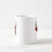 Stierrotes gemeines Tiermaskottchen Kaffeetasse (Mittel)