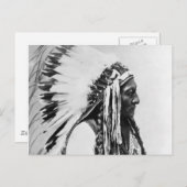 Stierstier, ein Hunkpapa-Sioux Postkarte (Vorne/Hinten)