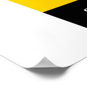 Stierstille in Gelb Poster (Ecke)