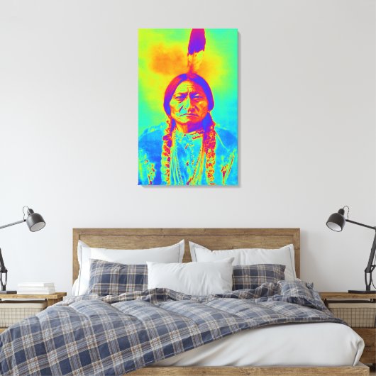 Stierstille Leinwanddruck (Insitu (Schlafzimmer))