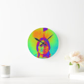 Stierstille Runde Wanduhr (Zuhause)