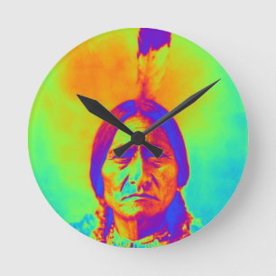 Stierstille Runde Wanduhr