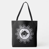 Stiersymbol mit himmlischem Sternenexplosion Tasche (Vorderseite)
