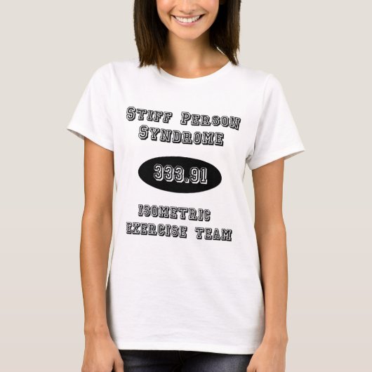 Stiff-man-Syndrom-isometrisches Übungs-Team T-Shirt (Vorderseite)