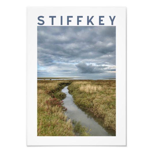 Stiffkey Küstenmarsch Landschaftsposter Fotodruck (Vorne)