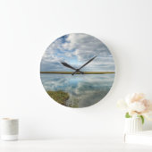 Stiffkey Marsh, Nordküste Große Wanduhr (Zuhause)