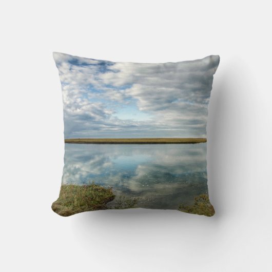 Stiffkey Marsh, Nordnorfolk-Küstenkissen Kissen (Vorderseite)