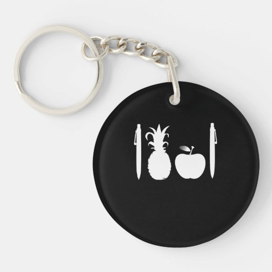 Stift-Ananas Apple sperren japanischen Schlüsselanhänger (Vorderseite)