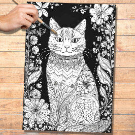Stift Art Cat 1 Decoupage Paper Seidenpapier