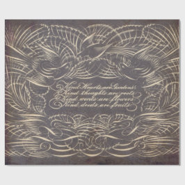 Stift blühen 60lb Decoupage Blätter 30" x 6" Geschenkpapier