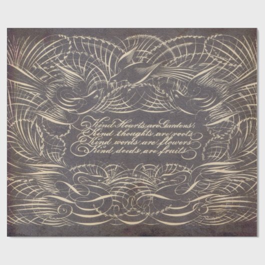 Stift blühen 60lb Decoupage Blätter 30" x 6" Geschenkpapier (Flach)