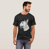 Stift Bull Terrier zeichnend T-Shirt (Vorne ganz)