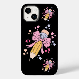 Stift Coquette Bow rosa Zurück zu Schullehrern Case-Mate iPhone 14 Hülle