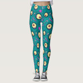 Stift das Monstermuster eines Auges Leggings (Vorderseite)