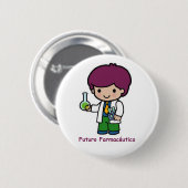 Stift der pharmazeutischen Zukunft Button (Vorne & Hinten)