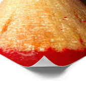 Stift des roten Lehrers auf gestrichenem Papier mi Poster (Ecke)