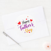 Stift für glückliche Eltern Runder Aufkleber (Umschlag)