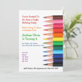 Stift für Kunst und Handwerk Einladung (Stehend Vorderseite)