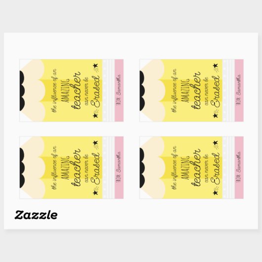 Stift für Stiftlehrer Rechteckiger Aufkleber (Blatt)