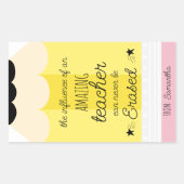 Stift für Stiftlehrer Rechteckiger Aufkleber (Vorderseite)