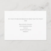 Stift gezeichnet Blätter die Details Begleitkarte (Rückseite)