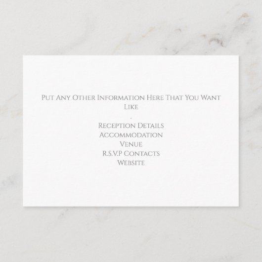 Stift gezeichnet Blätter die Details Begleitkarte (Rückseite)