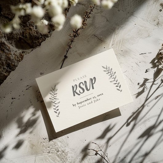 Stift gezeichnet Blätter UAWG Begleitkarte