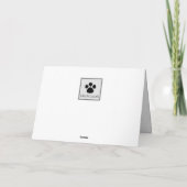 Stift Gezeichnet Grußkarte des deutschen Hirten Karte (Rückseite)