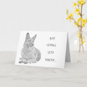 Stift Gezeichnet Grußkarte des deutschen Hirten Karte (Gelbe Blume)