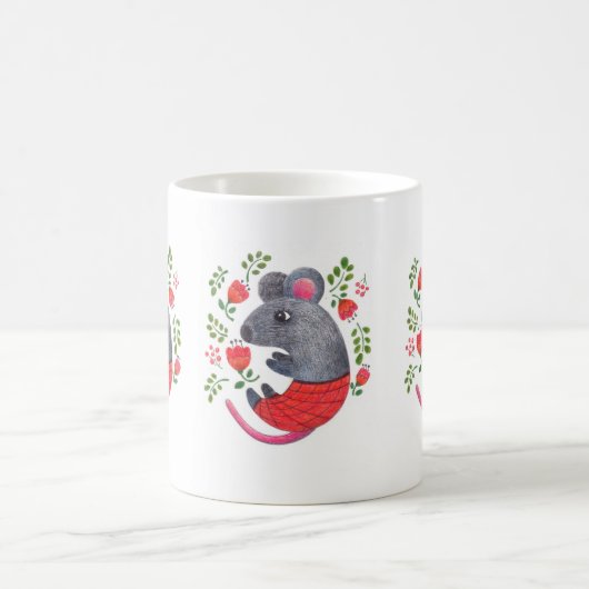 Stift gezeichnet Maus Kaffeetasse (Mittel)