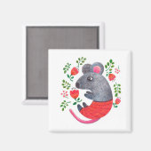 Stift gezeichnet Maus Magnet (Vorderseite/Rückseite)