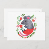 Stift gezeichnet Maus Postkarte (Vorne/Hinten)