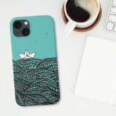 Stift gezeichnet Papierboot Origami Case-Mate iPhone Hülle