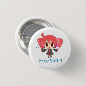 Stift Kasane Teto Button (Vorne & Hinten)