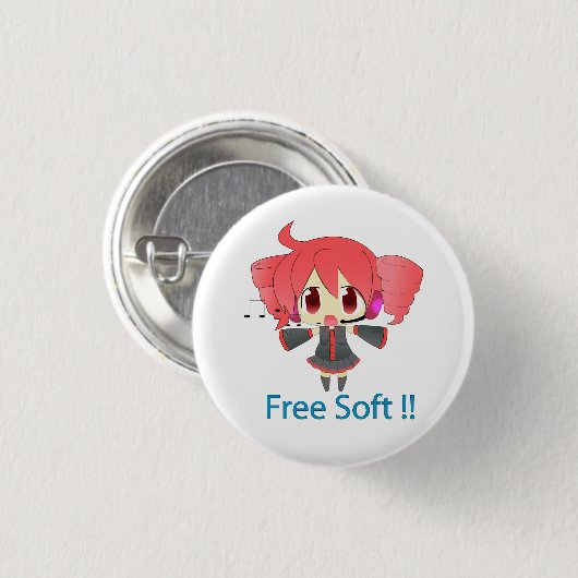 Stift Kasane Teto Button (Vorne & Hinten)